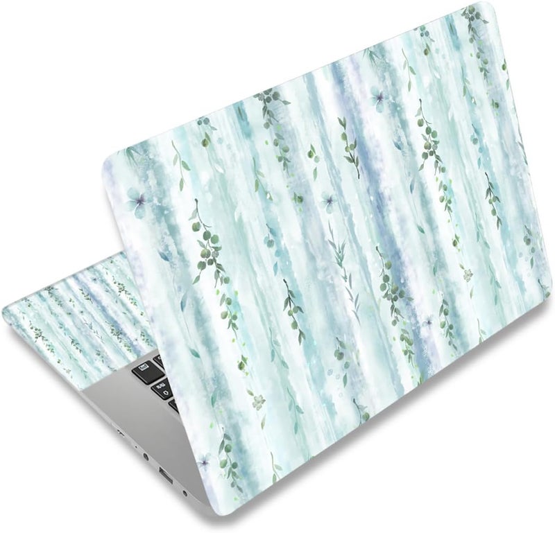 WINTOJO 11.6 13 13.3 14 15 15.6 inches Netbook Laptop Skin Sticker Decal Reusable Protector Cover Case for Laptop Notebook chromebook Little Leaf W-NEK-55 - Image 1